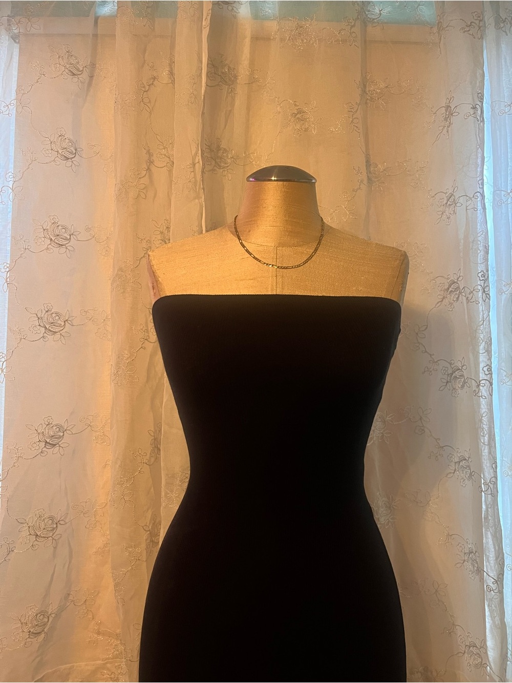 Forever 21 black strapless bodycon dress